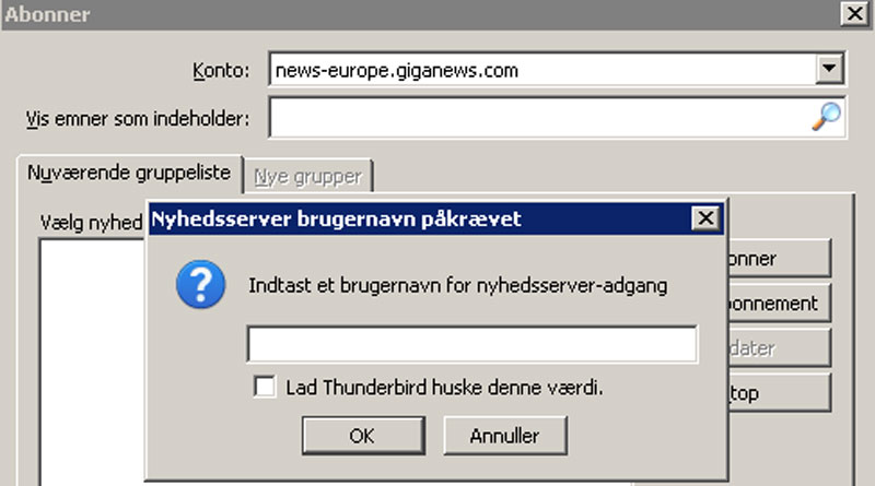 ops�tning af news